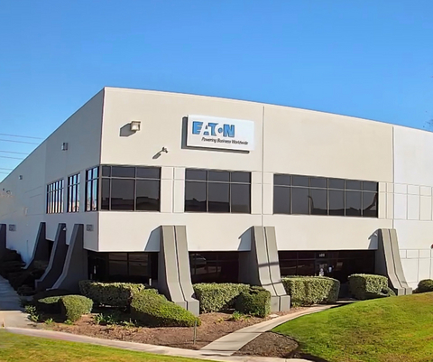 Eaton is supporting emergency resilience for 35 California healthcare facilities, with its Fontana, California, facility (pictured) providing custom configuration, factory testing and assembly. Image credit: Eaton