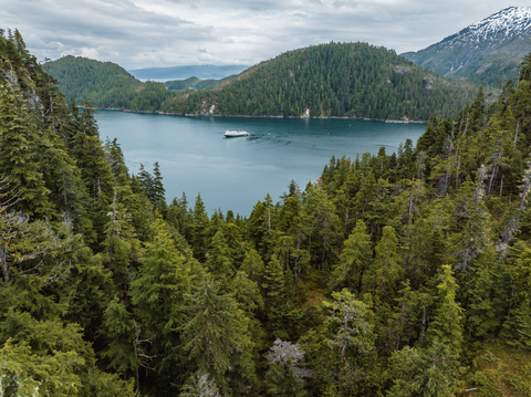 UnCruise Vessel in Tongass