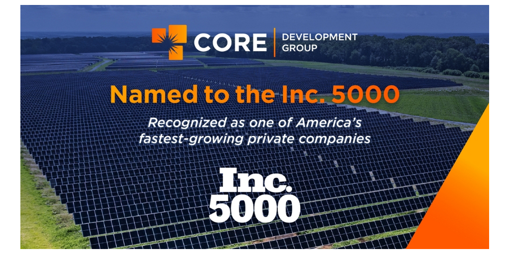 Core Development Group Named to the 2026 Inc. 5000 List of America’s Fastest-Growing Companies 1 Wireimage Cdg Inc5000