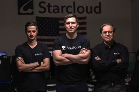 original Starcloud founders from left: Ezra Feilden (CTO), Philip Johnston (CEO), Adi Oltean (Chief Engineer)