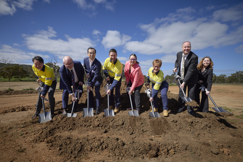 original Alcoa Australia President Elsabe Muller (third from right) was joined by government, industry and local stakeholders to herald the development of a new, reliable source of the critical mineral. Project partners involved in the groundbreaking event included (left to right): Executive Officer and Chief Operating Officer of the Metals, Mineral Resources and Recycling Division at Sojitz Corporation, Mr Katsunori Okada; Australian Minister for Industry and Innovation, Tim Ayres; Director General of the Minister’s Secretariat at Japan’s Ministry of Economy, Trade and Industry, Mr Kazumi Nishikawa; Alcoa Wagerup Alumina Refinery Operations Manager, Paul Kuczma; Australian Minister for Resources, Madeleine King; Western Australian Minister for State Development, David Michael; and The United States Consul General in Perth, Colleen Altstock.