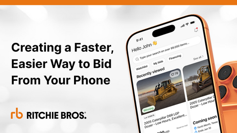Ritchie Bros. Mobile App Launch: The new Ritchie Bros. mobile app offers buyers a faster, easier way to search inventory, track watchlists, and place bids directly from their mobile devices.