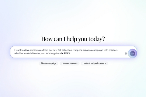 Through a conversational interface, brands can describe what they want to accomplish and LTK intelligence helps plan campaigns, identify the right creators, launch and optimize programs and determine what to do next.