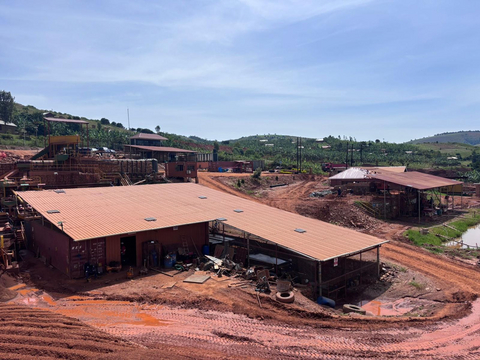 original Operations at the Mwerasandu tin mine in Ntungamo District, south-western Uganda. H5 Resources rebuilt the century-old site and has been producing tin there since 2025. (Photo: H5 Resources)