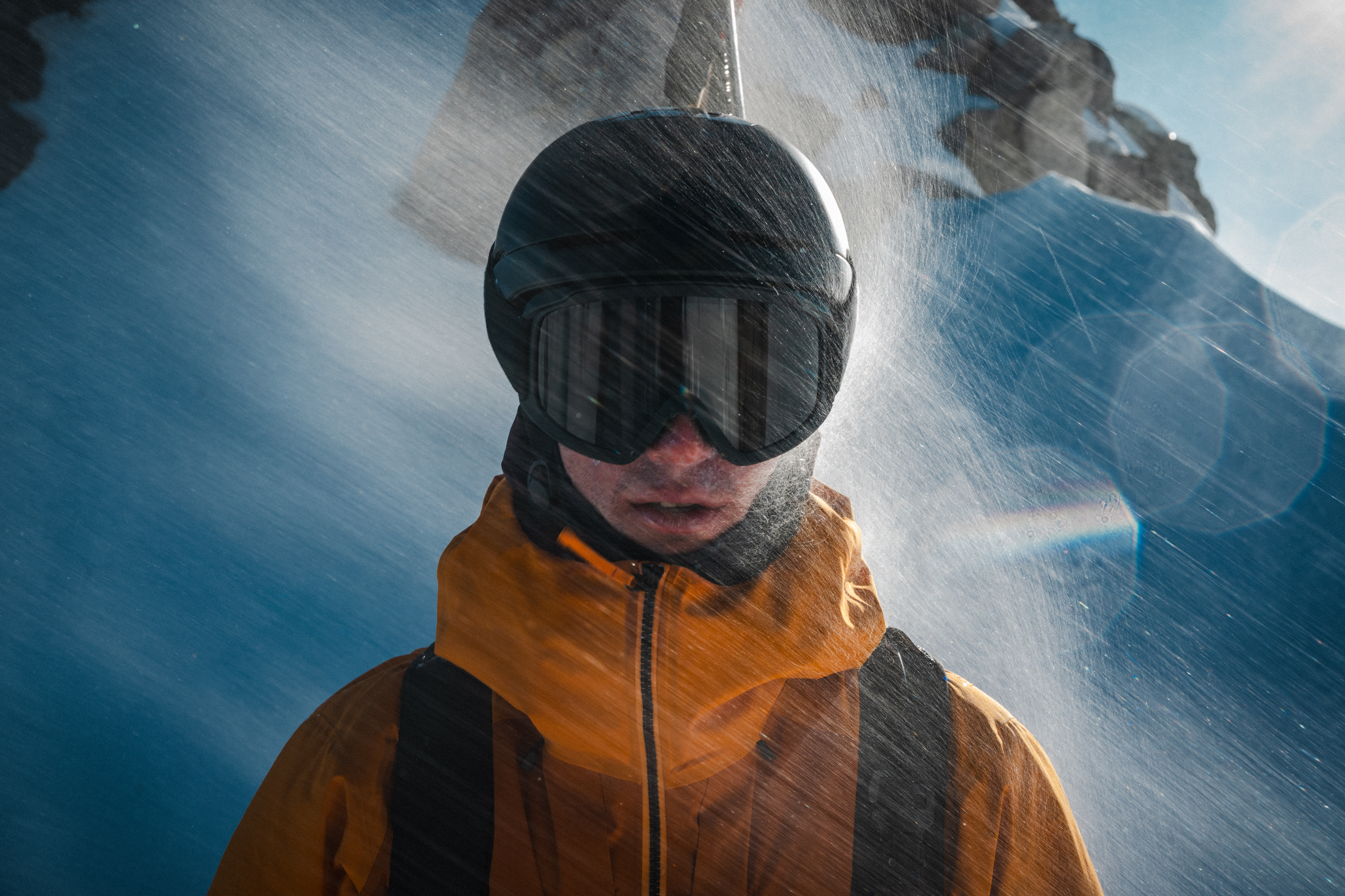 Arcu2019teryx athlete, Craig Murray, wearing the Sperro SV, a multisport mountain-grade hardshell built with circular design principles, available September 4, 2026.
