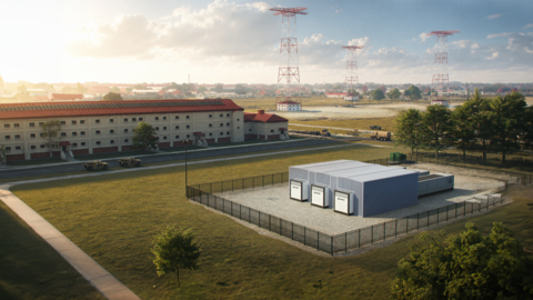 Rendering of Radiant's Kaleidos installation, pending final siting, at Fort Benning.