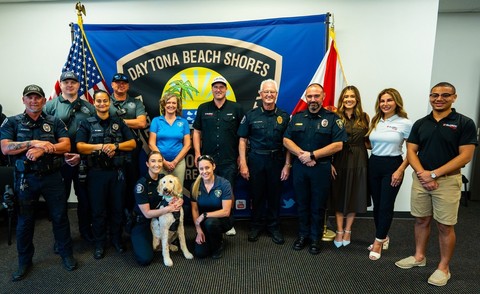 original Global Industrial and Richard Childress Racing teamed up in Daytona to raise awareness for K9s For Warriors’ Station Dog Program, highlighting its work supporting Veterans and first responders.