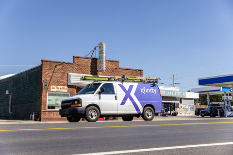 original An Xfinity truck parked outside a local business in Kamas, Utah.