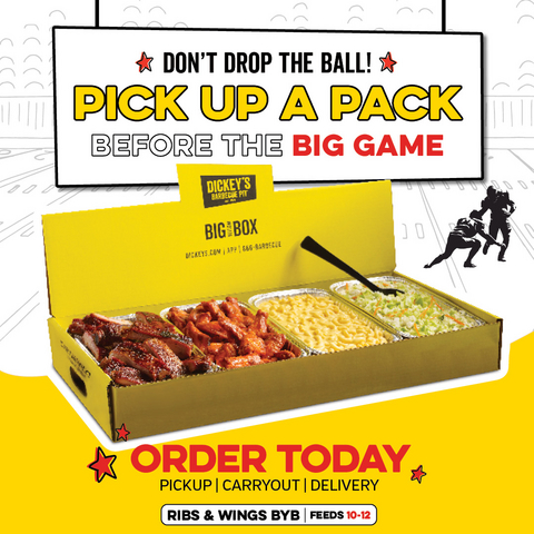 original Dickey's is offering $10 off online and app orders $55 or more from August 24 through September 4 with code BBQTEN.
