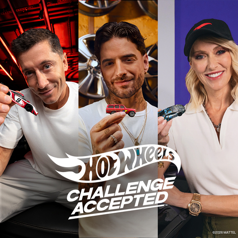 original Hot Wheels Class of Legends: Robert Lewandowski, Maluma, and Supercar Blondie headline the new Challenge Accepted brand platform.