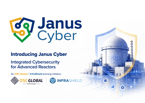 original OSC Global and InfraShield have launched Janus Cyber, a cybersecurity teaming initiative supporting advanced-reactor developers pursuing deployment opportunities on U.S. military installations.