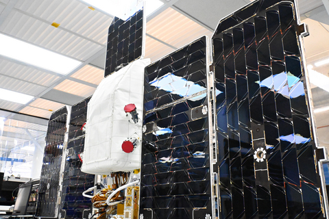 original Tanager-2 photographed in Planet Labs' San Francisco headquarters ahead of its shipment to Vandenberg Space Force Base.