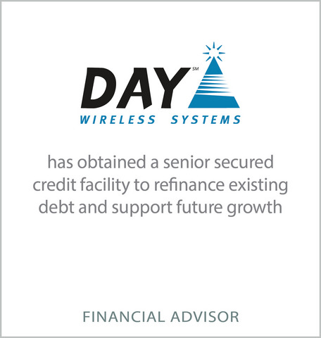 D.A. Davidson & Co. announced today that it served as exclusive financial advisor to Day Wireless Systems on its senior secured credit facility.