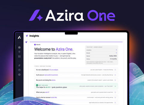 Azira launches Azira One, a next-generation AI location intelligence platform that enables destination marketing organizations (DMOs), tourism boards, and travel brands to instantly explore, analyze, and visualize complex location data through natural language.