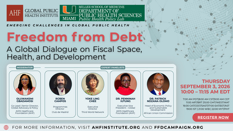 original Drawing on recent developments, including the African Union’s Common African Position on Debt and the Borrowers’ Platform, the discussion will assess emerging approaches to sovereign-debt reform—including debt restructuring, borrower coordination, crisis-contingent financing, and innovative financing mechanisms.