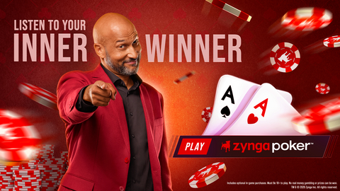 Zynga Inc., a wholly-owned publishing label of Take-Two Interactive (NASDAQ: TTWO) and a global leader in interactive entertainment, today announced that Zynga Poker, one of the largest free-to-play mobile poker games, has tapped famed actor Keegan-Michael Key to be your ‘Inner Winner’, the confident voice inside your head telling you to grab life by the chips and go all in.