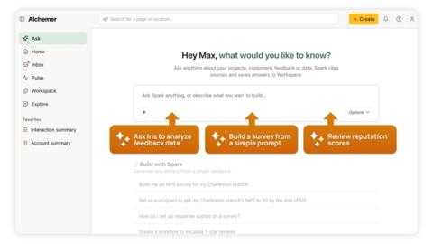 Alchemer Iris, an AI-native customer experience platform built for action