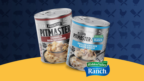 The newest Progresso Pitmaster soups feature backyard cookout flavors like grilled chicken, smoky bacon, Hidden Valley Ranch and charbroiled cheeseburger.