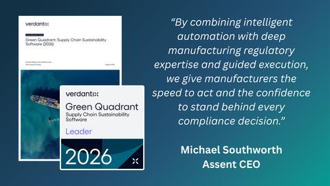original Recognized for strong, stable momentum in product strategy, financial resources, supplier and customer bases, Assent is one of the few vendors to maintain its position in the Leaders quadrant twice consecutively from 2024 and 2026.