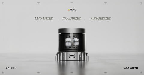 thumbnail Ouster Rev8 OS1 Max native color lidar for survey-grade mapping.