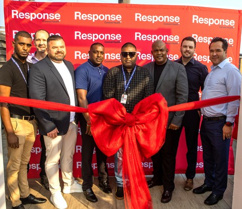 Leadership from Carenet Health and Response cut the ribbon at the new facility in Durban, South Africa, on Sept. 2, 2026.