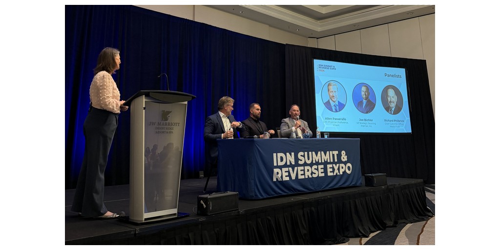 HealthTrust Highlighted GPO Value and Growth Strategies at Fall 2026 IDN Summit 1 Rich Philbrick speaking on panel at Fall IDN Summit 2026