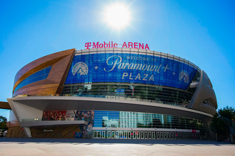 T-Mobile Arena in Las Vegas has renamed the arena’s outdoor entertainment space Paramount+ Plaza