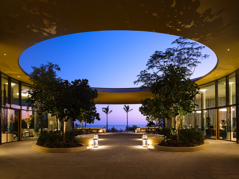 original A marvellous view of the night sky from inside the resort hotel