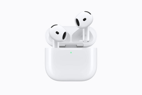 AirPods 5 deliver the industry’s best Active Noise Cancellation in an open-ear design, an all-new multiport acoustic architecture, and next-generation Adaptive EQ for even more immersive sound.