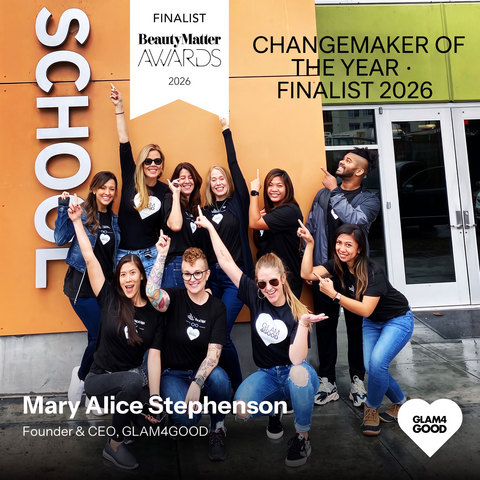 original Mary Alice Stephenson, Founder & CEO of GLAM4GOOD, has been named a finalist for Changemaker of the Year in the 2026 BeautyMatter Awards. GLAM4GOOD is the only nonprofit organization recognized in the category alongside groundbreaking beauty brands, honoring its pioneering work at the intersection of beauty, social impact, and sustainability.