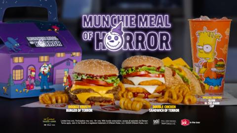 Leading the frightful feast is the Munchie Meal of Horror, summoned straight from Springfield as a terrifying twist on Jack's legendary late-night meal.