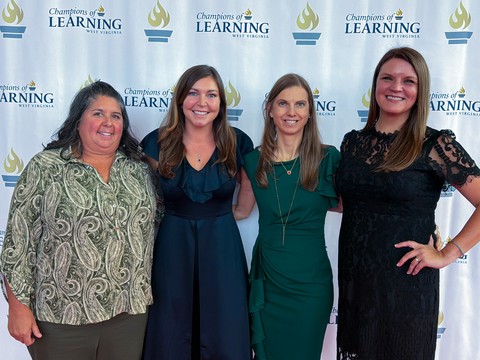 original 2027 Champions of Learning (L to R): Lisa Cook, Miriam Mason, Alicia Riggleman and Laura Presley. Source: West Virginia Department of Education.