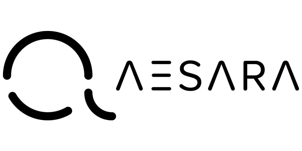 AESARA logo H All Black