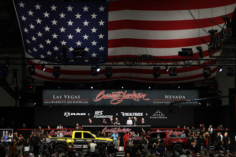original UFC President and CEO Dana White took home a pair of Ram trucks after he dropped $1.5 million on the winning bid that benefited charity during the Barrett-Jackson Las Vegas Auction.