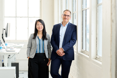 original Photo caption (from left to right): Li Sun, Ph.D., Founder, President and CTO; Cyril Konto, M.D., CEO, Shennon Biotechnologies. Photographer: Erin Beach