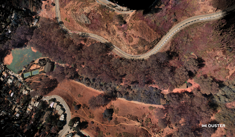 original High altitude drone map of Glen Canyon in San Francisco using the Rev8 OS1 Max Native Color Radar