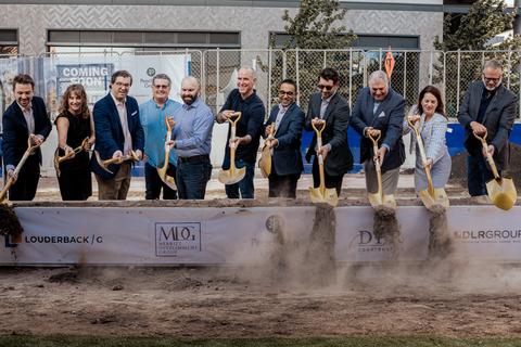 original Peachtree Group breaks ground on a 480-room dual-branded Embassy Suites by Hilton and Tempo by Hilton in downtown Austin. LtR: Kyler LeMaster, Peachtree Group Katy Zamesnik, Austin Convention Center John Schellhase, Peachtree Group Dave Merritt, Merritt Development Group Jacob Maichel, Eldridge Capital Management Greg Friedman, Peachtree Group Jatin Desai, Peachtree Group Michael Ritz, Peachtree Group Danny Hughes, Hilton Bonnie Campagnuolo, Hilton Matt Wheling, Hilton