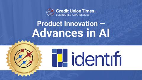 Identifi, the leading independent provider of workflow automation and document management software for banks and credit unions, is a finalist for the 2026 Credit Union Times Luminaries Awards in the Product Innovation Organization – Advances in AI category.