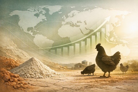 original Unique, non-antibiotic clay stockfeed component and production enhancer from Multi Minerals Australia. Sourced from its one-of-a-kind geological deposit. Proven results. Worldwide distribution. Potential applications and lower cost benefits to a range of commercial animal production, particularly poultry. Expressions of interest sought.