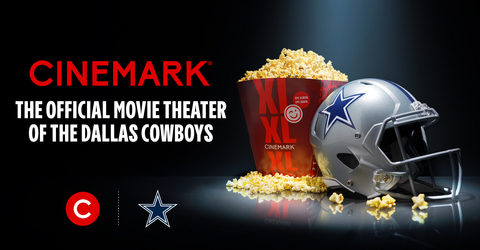 Cinemark is the official movie theater of the Dallas Cowboys