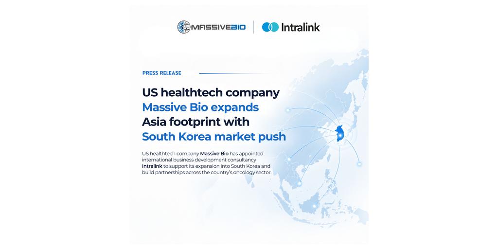 US Healthtech Company Massive Bio Expands Asia Footprint With South Korea Market Push 1 intralinkpr
