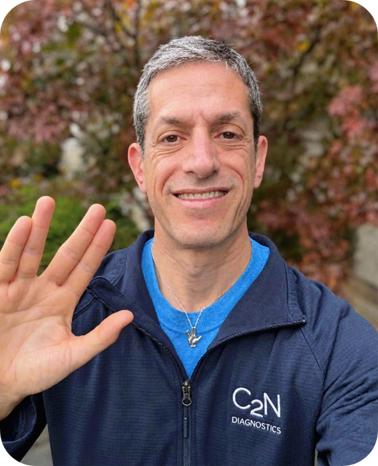 original Dr. Braunstein wearing the Live Long & Prosper Tribute Award Pendant.