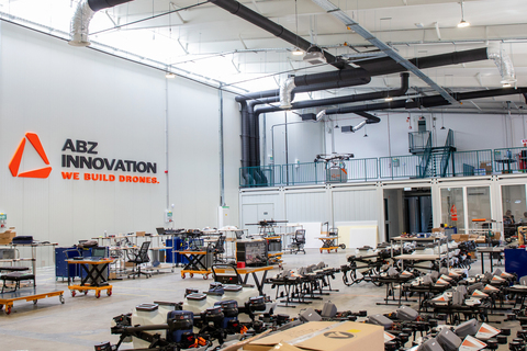 original ABZ Innovation's new manufacturing facility in Hungary — one of the largest dedicated civilian drone production sites in Europe.