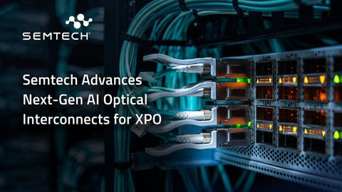 Semtech’s 200G/lane modulator driver and TIA ICs accelerate the industry's transition to XPO for AI network infrastructure
