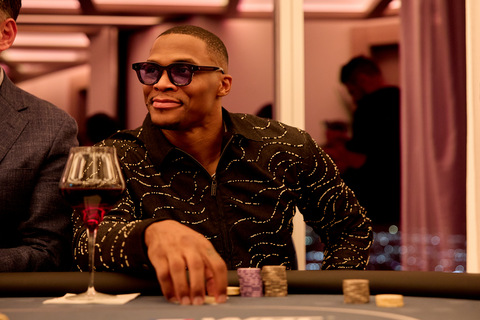 Russell Westbrook at the 6th annual Russell Westbrook Why Not? Foundation poker night at Fontainebleau Las Vegas on September 18, 2026. Credit: Yevzphotography