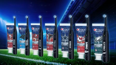 Oral-B and Crest team up to bring football fandom to everyday routines with limited-edition oral care products.