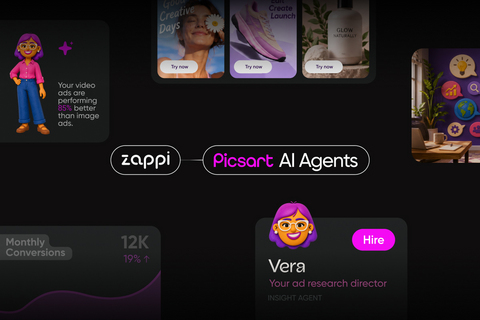 Picsart, the AI media production and distribution platform, where 100M+ creators and businesses worldwide make, market and monetize content, today announced a strategic partnership with Zappi, the connected insights platform used by many of the world’s leading consumer brands including McDonald’s, PepsiCo and Vodafone. The collaboration introduces Vera, a specialized AI agent now available in the Picsart Agent Marketplace, designed to ground creative decisions in real-world evidence.