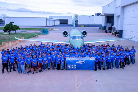 original Textron Aviation marks 500th Cessna Citation Latitude rollout. (Photo Credit: Textron Aviation)