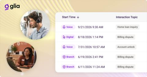 Glia, the #1 Banking AI platform, today announced Glia Relationship Management (GRM) and Glia Branch, creating the industry’s first fully connected customer intelligence system built for the agentic banking future.