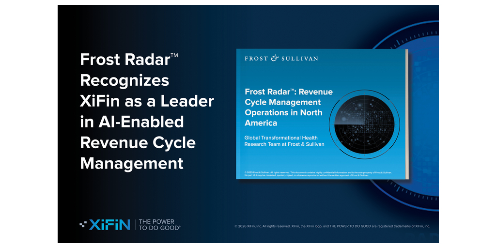 Frost Radar™ Recognizes XiFin as the Only AI-enabled Ancillary Healthcare RCM Specialist Among Leading North American Providers 1 xifin hi res press release 26 rpt 254%5B69%5D.jpg